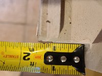 2022-03-21 08.50.53  Can Stop detail.  There is about a 1 1/2&#34; landing zone for the bottom can to rest on.  You can see the kicker on the right side of the frame.